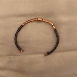 Stella & Dot Silver and Rose Gold Pave Cuff